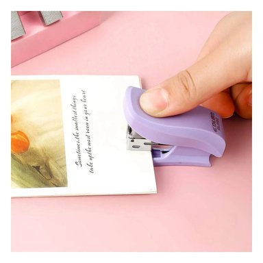 GRAPADORA COMPACTA KAWAI COLORES PASTELES LILA Y+PAPEL REGALO - 2