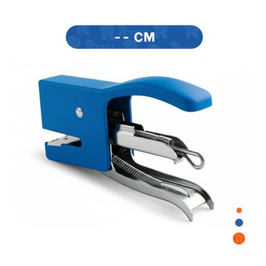 PACK2 PORTATIL MINI TIPO ALICATE AZUL PARA 15 HOJAS ESCRITORIO - 4