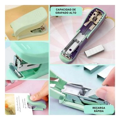 PACK12 COMPLEMENTO ESCOLAR KAWAI COLORES PASTELES VERDE AGUA Y+PAPEL REGALO - 2