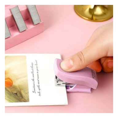 PACK4 ENGRAPADORA COMPACTA KAWAI COLORES PASTELES ROSADO - 2