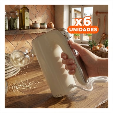 PACK6 LICUADOR ELECTRICO COMPACTO PARA COCINA HOGAR USO DIARIO Y+REGALO STICKER - 1