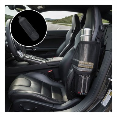 PACK12 UNIDAD DE ALMACENAMIENTO PARA ASIENTO DE AUTO NEGRO CON DISENO COMPACTO Y+PAPEL REGALO - 3