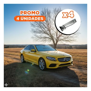 PACK4 COBERTOR REFLECTIVO PARA AUTO 130X70CM CON CUIDADO INTERIOR - 1