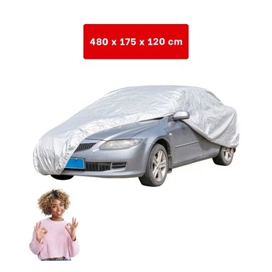 PACK4 CUBIERTA PROTECTORA PARA AUTO L 480X175X120CM GRIS - 4