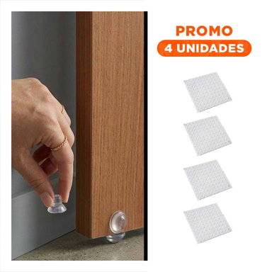 PACK4 PROTECTORES ANTIGOLPES 100 PIEZAS DE SILICONA TRANSPARENTE Y+REGALO STICKER - 1