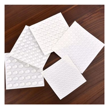 PACK4 PROTECTORES ANTIGOLPES 100 PIEZAS DE SILICONA TRANSPARENTE Y+REGALO STICKER - 3
