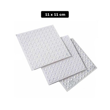 PACK2 AMORTIGUADORES PARA PUERTAS 100 PIEZAS DE SILICONA TRANSPARENTE - 4