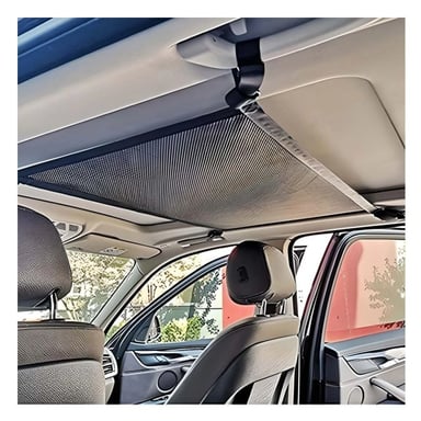 PACK2 ORGANIZADOR FLEXIBLE NEGRO PARA ALMACENAMIENTO EN TECHO DE AUTOMOVIL - 5