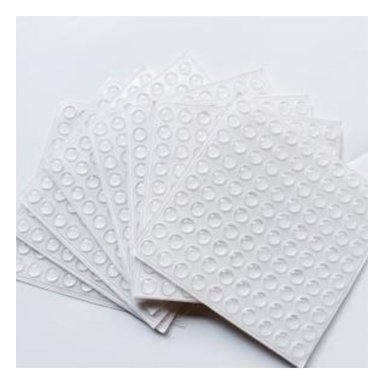 PACK6 TAPONES ANTIGOLPES 100 PIEZAS DE SILICONA TRANSPARENTE CASA - 3