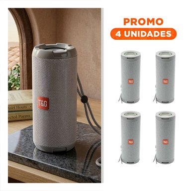 PACK4 BOCINA RECARGABLE PLOMO CON SONIDO EQUILIBRADO Y USO CONTINUO Y+REGALO STICKER - 1