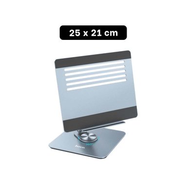 PACK2 PLATAFORMA PARA LAPTOP PLATEADO CON SOPORTE COMODO PARA ESCRITORIO EN CASA Y+PAPEL REGALO - 4