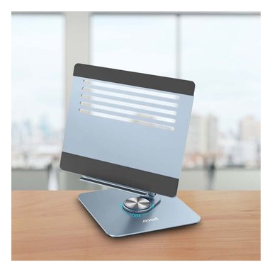 PACK2 PLATAFORMA PARA LAPTOP PLATEADO CON SOPORTE COMODO PARA ESCRITORIO EN CASA Y+PAPEL REGALO - 5