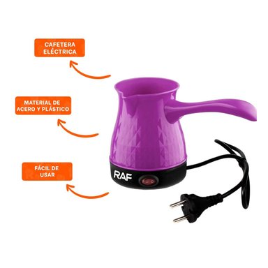 PREPARADOR DE 500ML MORADO TURCO EN PLASTICO Y DE ACERO INOXIDABLE - 3
