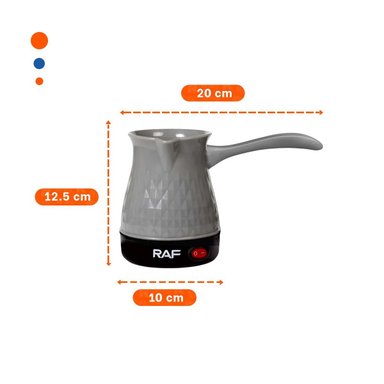 APARATO TURCO DE ACERO INOXIDABLE Y PLASTICO 500ML PLOMO DE USO DIARIO - 4