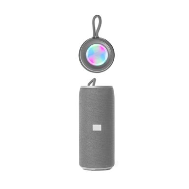 BOCINA PORTATIL COLOR PLOMO CON SONIDO ESTEREO Y FUNCIONAMIENTO SENCILLO Y+REGALO STICKER - 3