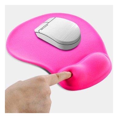 PACK2 ALFOMBRILLA GEL SUAVE COLOR FUCSIA PARA OFICINA Y ESCRITORIO - 3
