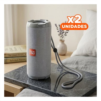 PACK2 EQUIPO PORTATIL COLOR PLOMO CON SONIDO ESTEREO Y TRANSPORTE FACIL Y+REGALO STICKER - 1