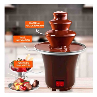 FUENTE DE 3 CAPAS ELECTRICA Y CHOCOLATE MARRON PARA TODA LA FAMILIA Y+LIGAS REGALO - 1