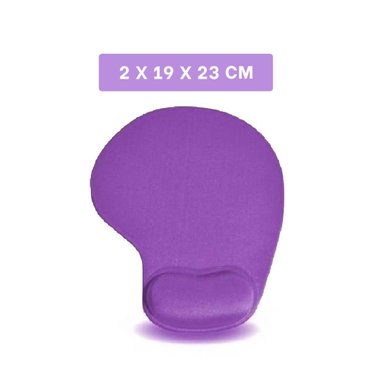 PACK2 ALFOMBRILLA GEL ERGONOMICA COLOR LILA PARA OFICINA Y ESCRITORIO - 2