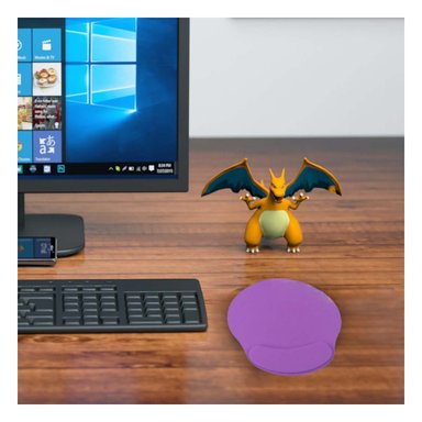 PACK2 ALFOMBRILLA GEL ERGONOMICA COLOR LILA PARA OFICINA Y ESCRITORIO - 4