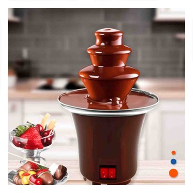CASCADA DE CHOCOLATE MARRON ELECTRICO CON 3 NIVELES PARA COMPARTIR Y+POST IT - 2