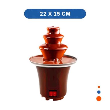 CASCADA DE CHOCOLATE MARRON ELECTRICO CON 3 NIVELES PARA COMPARTIR Y+POST IT - 4