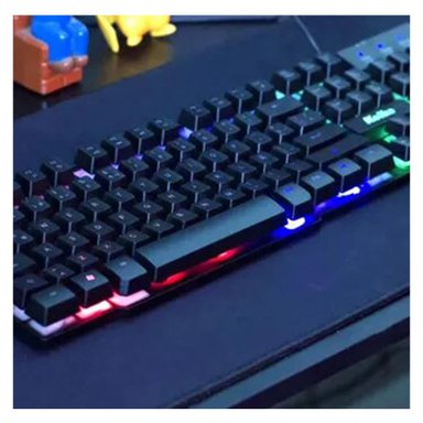 EQUIPO COMPACTO GAMER CON TECLADO Y MOUSE LUZ LED RGB NEGRO Y+LIGAS REGALO - 4