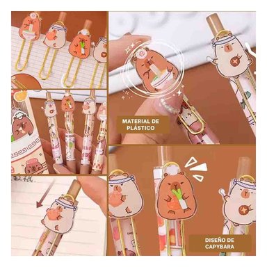 GANCHOS DE MODA CAPY 4 PIEZAS LACIPEROS CAJA PREMIUM Y+POST IT - 1