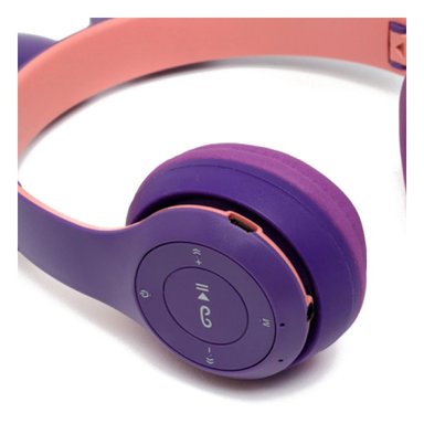 PACK12 AUDIFONOS TIPO GATO CON LUCES MORADO PARA COMPUTADORA Y ESTUDIO - 4