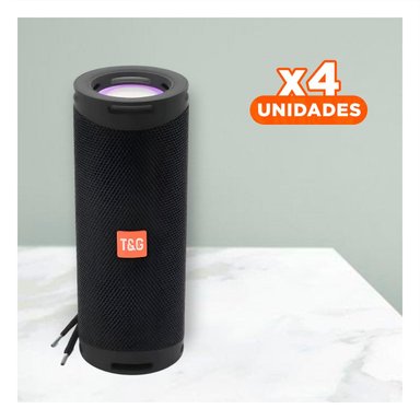 PACK4 PARLANTE COMPACTO NEGRO CON SONIDO NITIDO Y FUNCIONAMIENTO INTUITIVO - 1