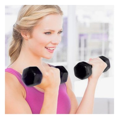 PACK2 DUMBBELL LIGERO NEGRO 4 KG PARA CASA - 3