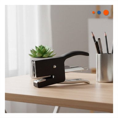 PACK12 ESCRITORIO MINI TIPO ALICATE NEGRO PARA 15 HOJAS TRABAJO Y+PAPEL REGALO - 5