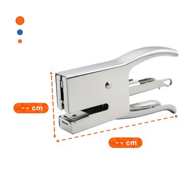 PACK4 DURADERO MINI TIPO ALICATE PLATEADO PARA 15 HOJAS ESCRITORIO - 4