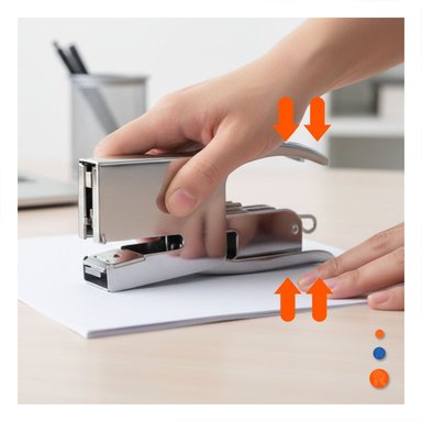 PACK4 DURADERO MINI TIPO ALICATE PLATEADO PARA 15 HOJAS ESCRITORIO - 5
