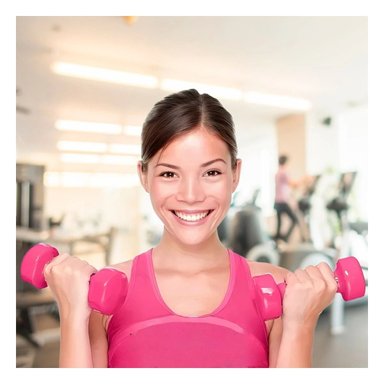 PACK2 MANCUERNA ERGONOMICA ROSADO 2 KG PARA ENTRENAMIENTO Y+PAPEL REGALO - 5