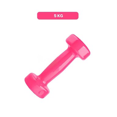 PACK4 DUMBBELL ERGONOMICO ROSADO 5 KG PARA FITNESS - 4