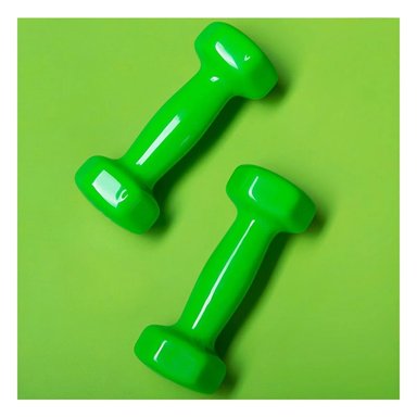 PACK2 MANCUERNA ERGONOMICA VERDE 1 KG PARA ENTRENAMIENTO Y+PAPEL REGALO - 2