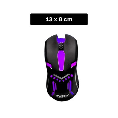 PACK4 RATON GAMER PARA LAPTOP Y PC NEGRO DESLIZAMIENTO LIGERO - 4