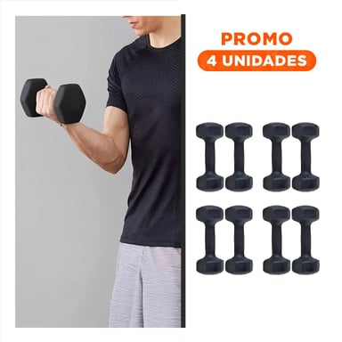 PACK4 PESA RESISTENTE NEGRO 5 KG PARA CASA Y+REGALO STICKER - 1