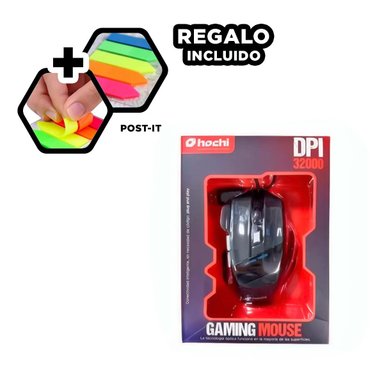PACK6 MOUSE GAMER NEGRO PARA LAPTOP Y PC CONTROL LIGERO Y+REGALO STICKER - 3
