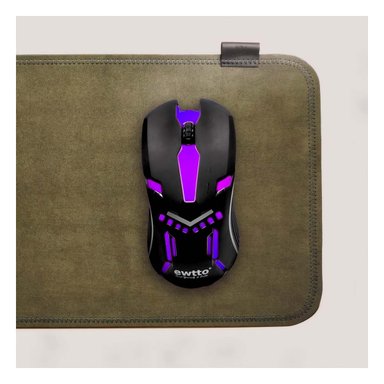 PACK2 APUNTADOR GAMER COLOR NEGRO PARA PC Y LAPTOP MANEJO PRECISO Y+PAPEL REGALO - 5