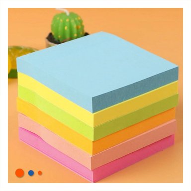 PACK6 ACCESORIOS CUADRADOS ADHESIVOS 7,6CM 4 PZS MULTICOLOR - 3