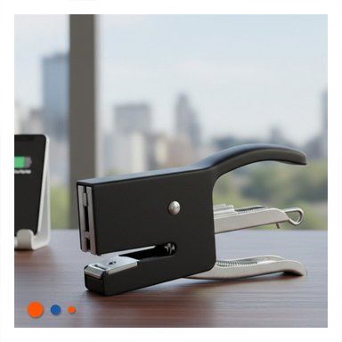 ESTILO MINI TIPO ALICATE NEGRO PARA 15 HOJAS ESCRITORIO Y+REGALO STICKER - 2