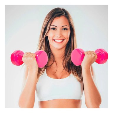 PACK6 PESA FUNCIONAL ROSADO 5 KG PARA EJERCICIO Y+REGALO STICKER - 5