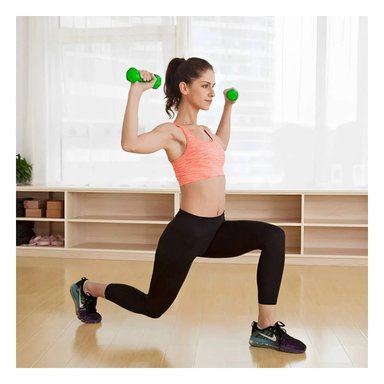 PACK6 DUMBBELL RESISTENTE VERDE 1 KG PARA ENTRENAMIENTO - 3
