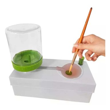 PACK4 EQUIPO ESCOLAR BLANCO PARA LAVAR PINCELES Y+PAPEL REGALO - 3