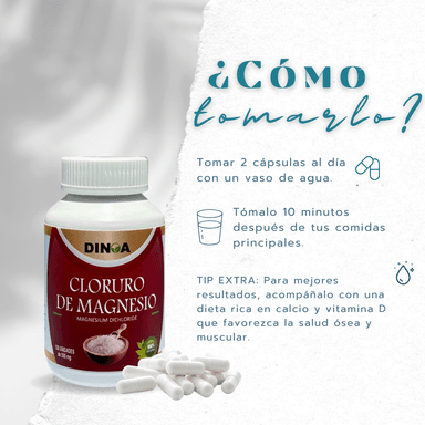 SUPLEMENTO DINOA CÁPSULAS BLANDAS CLORURO DE MAGNESIO X 100 UNIDADES - 3