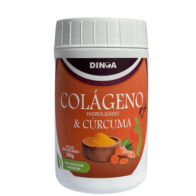 COLÁGENO HIDROLIZADO DINOA POLVO & CÚRCUMA POTE DE 300GR