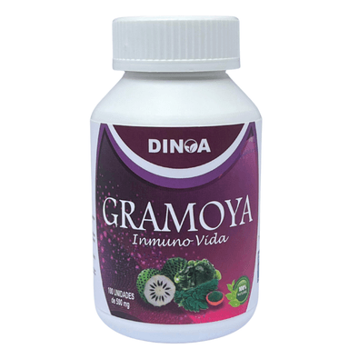 SUPLEMENTO DINOA CÁPSULAS BLANDAS GRAMOYA (HOJA DE GUAYABA GRAVIOLA MORINGA SPIRULINA) 100 UNIDADES