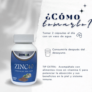 SUPLEMENTO DINOA CÁPSULAS BLANDAS ZINC 40 100 UNIDADES - 3